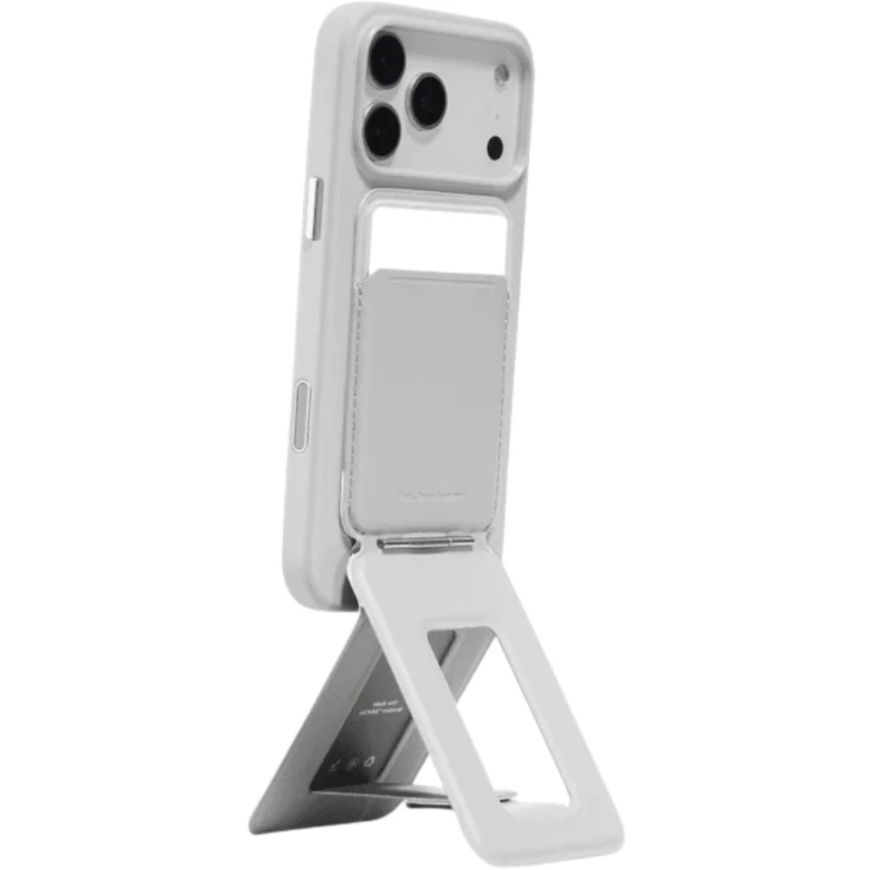 Серый магнетный кошелек и подставка для телефона Moft Movas Tripod MagSafe – 2