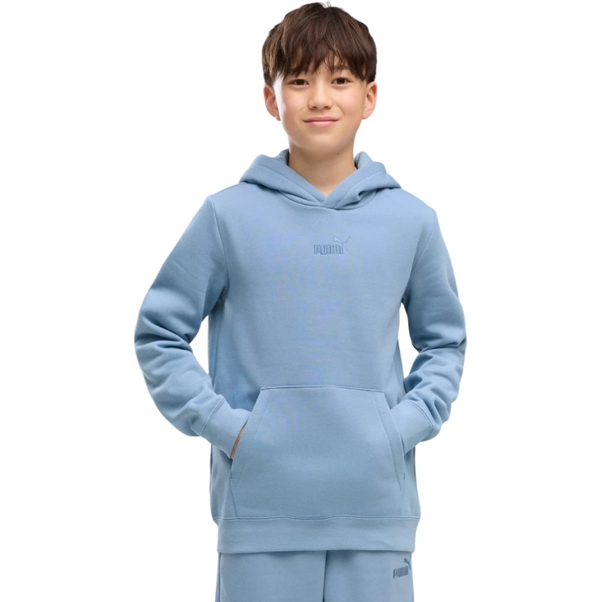 Puma ESS Small No.1 Logo Centered džemperis bērniem zils 692976 26 (140 cm)