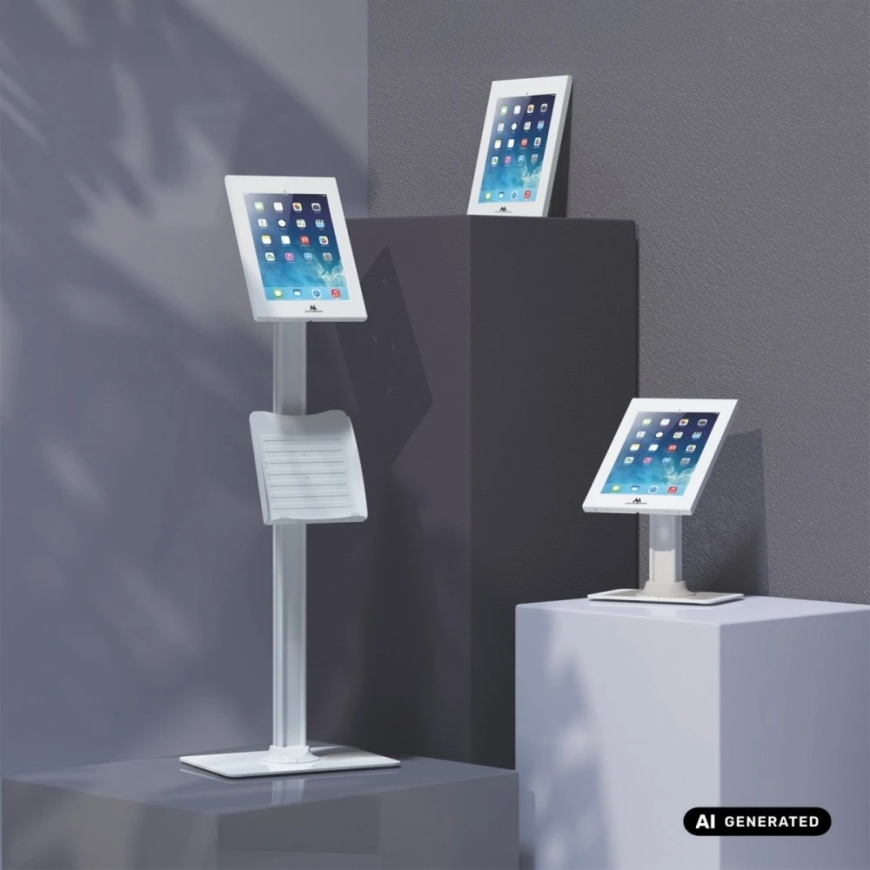 Рекламный держатель для планшета Maclean с замком. 10.9"-11", iPad Air/Pro, Samsung Tab A&S Series, 220x323x22mm, MC-955 W – 4
