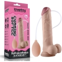LoveToy 9 collu mīksts ejakulācijas penis ar bumbu LoveToy 9 collu mīksts ejakulācijas penis ar bumbu