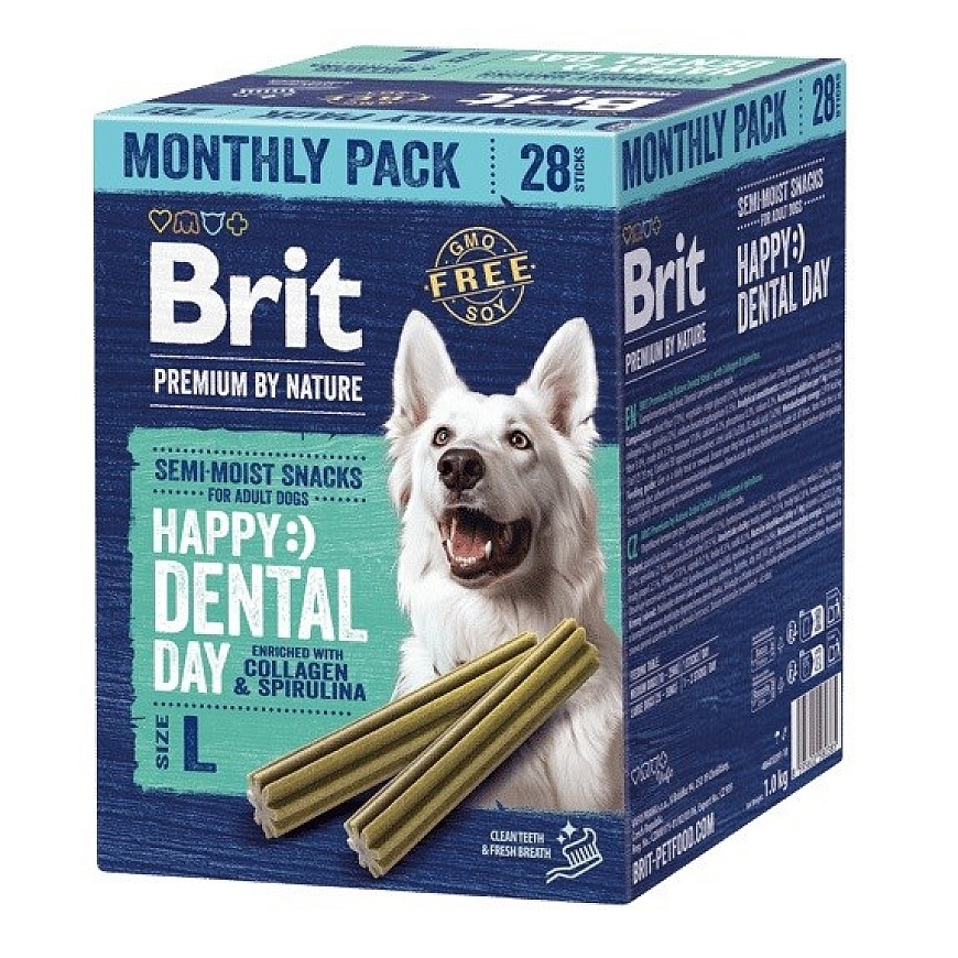 BRIT Premium by Nature Лакомства для собак Dental L - угощение для собак - 28 штук