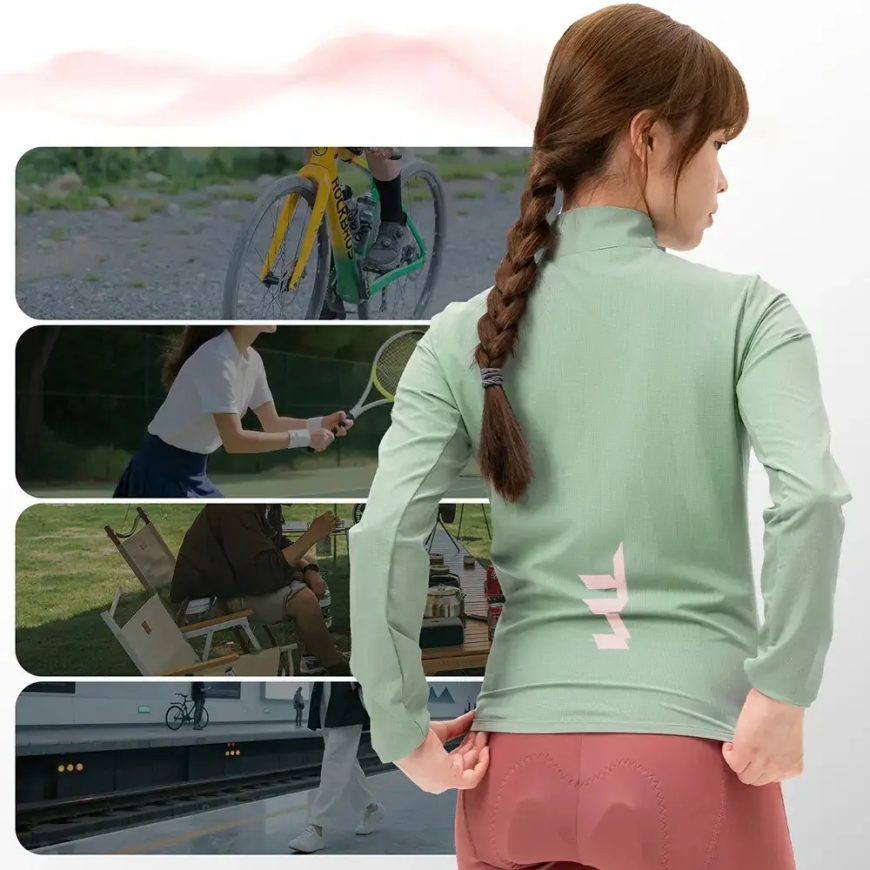 Rockbros YPW069 TVI M Women's Cycling Jacket - Green – 5