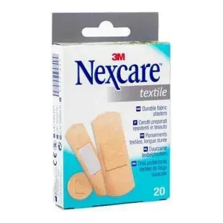 Nexcare En Delaval Ca: Ассортимент текстильных клеевых полосок 20 шт