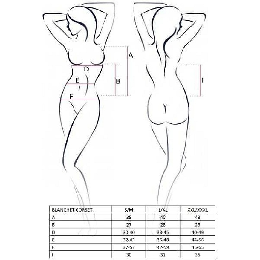 Alusvaatteet - BLANCHET CORSET musta L/XL - Casmir – 3