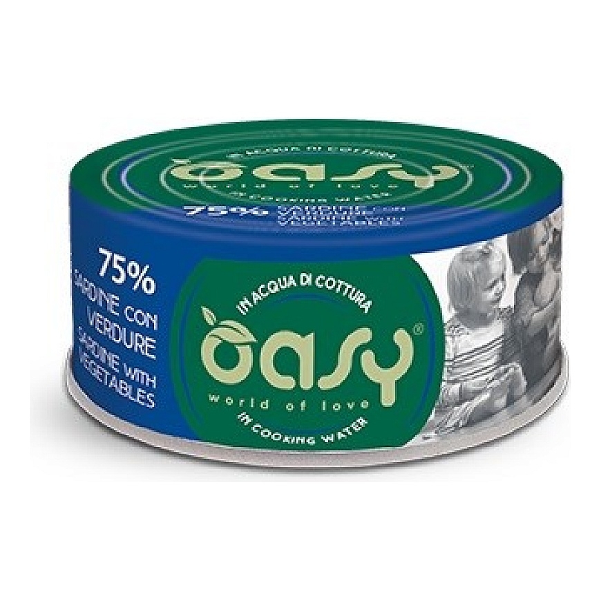 OASY More Love Sardine with vegetables - wet cat food - 70g