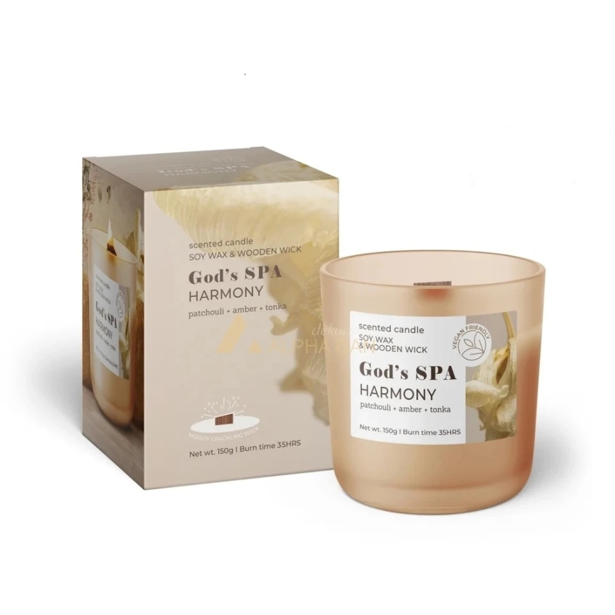 Mondex Aroomiküünal klaasis GODS SPA HARMONY 150g