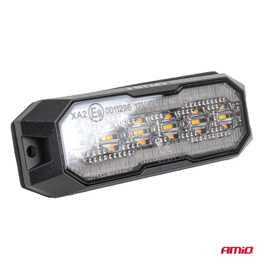 LED brīdinājuma lampa R65 R148 12V 24V 24W AMIO-04863 – 4