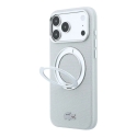 Lacoste PVC Petit Pique Semi Wrap -puhelinsuojus telineellä ja MagSafe-tuesta iPhone 18 Pro:lle harmaa Lacoste PVC Petit Pique Semi Wrap -puhelinsuojus telineellä ja MagSafe-tuesta iPhone 18 Pro:lle harmaa