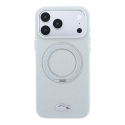 Lacoste PVC Petit Pique Semi Wrap Ring Stand telefoni ümbris alusega ja MagSafe toega iPhone 18 Pro hall
