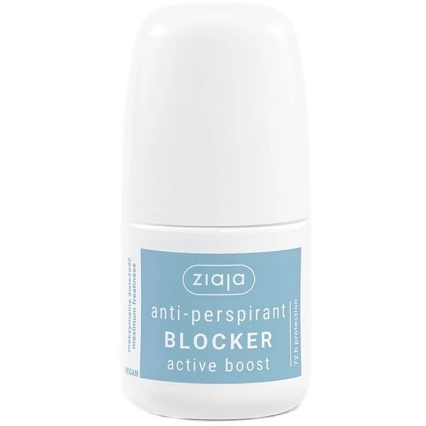 Ziaja Blocker Active Boost hajusteellinen antiperspirantti, 60 ml
