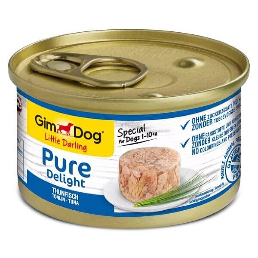 GIMDOG Little Darling Pure Delight Tuna Mono - wet dog food - 85g