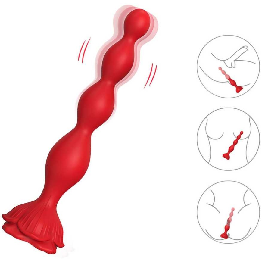 B Series Joy Rosestick Красный, 9 функций вибрации – 2