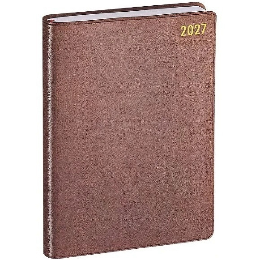 Japanese Pocket Work Calendar 2027 "Planning Diary Royal", brown P-600-27