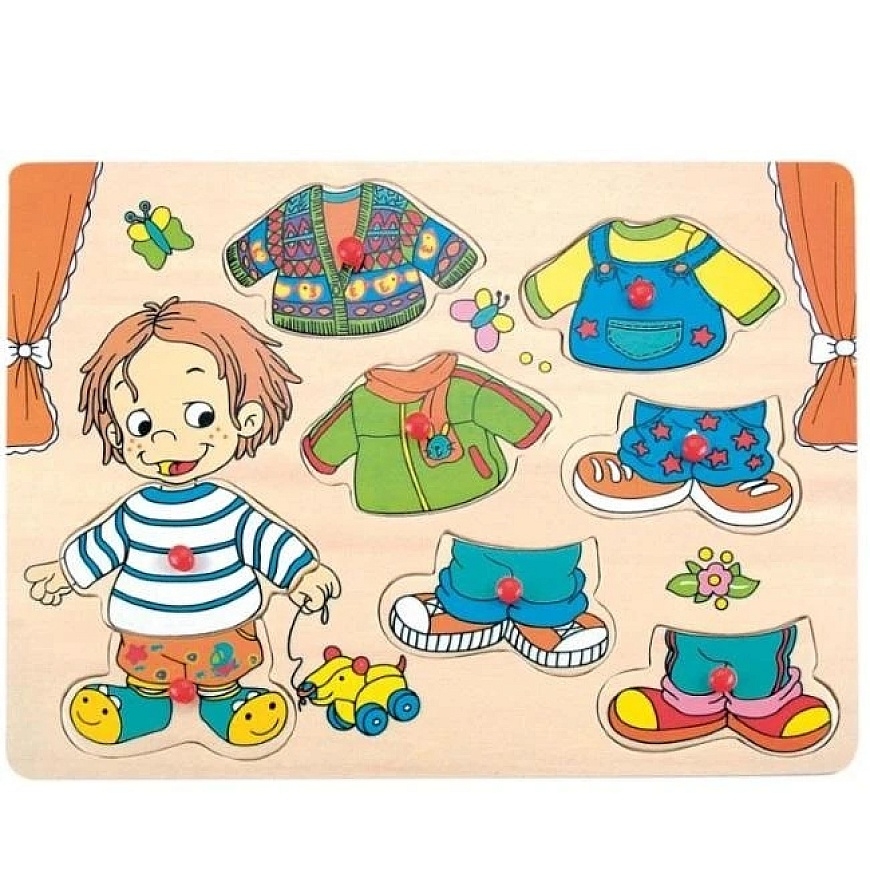 Woody 90320 Eco Wooden Educational Colorful Decorative Puzzle Sebastian (8 pcs) for children from 3 years (30x23cm) – 2