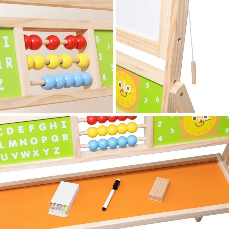 Viga Toys Suuri Opettava Taulu VIGA 2in1 Lapsille – 2