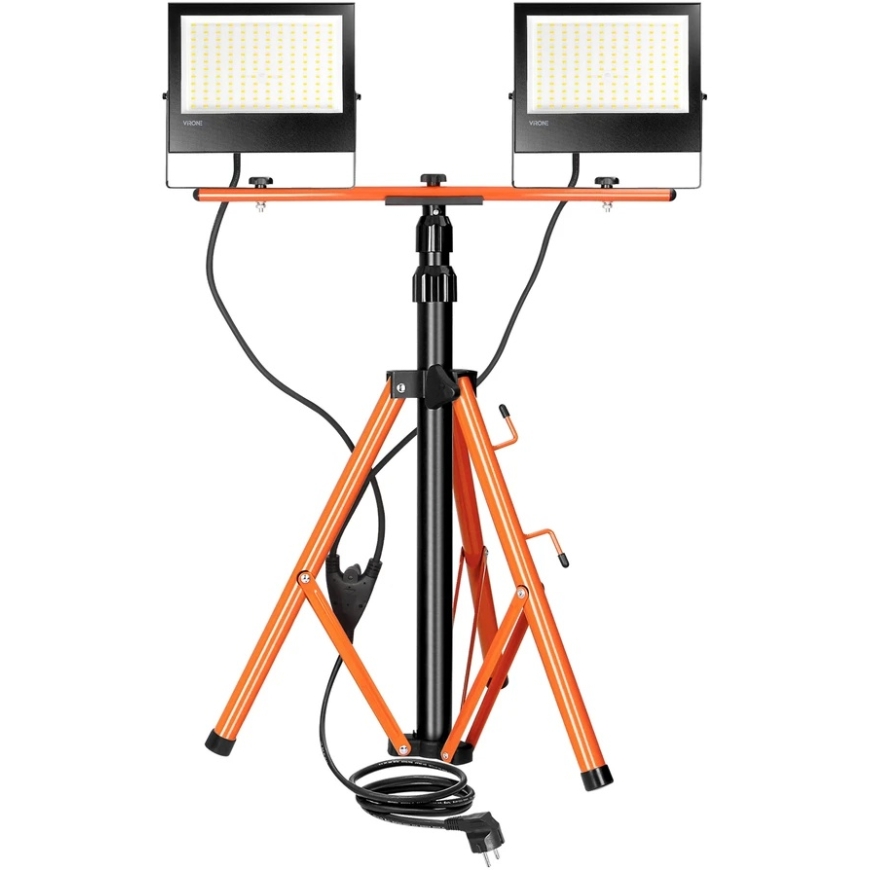 NIVALIS LED spotlight set 2 x 100 W with stand and cable – 3