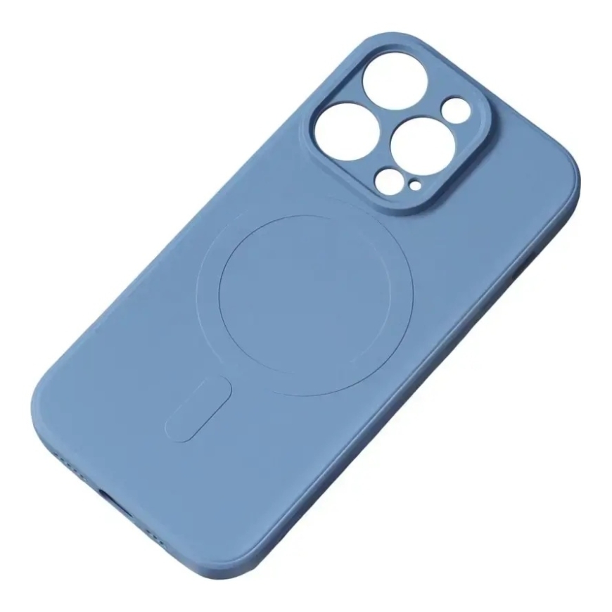 Silicone-puhelimen suojakuori MagSafe-tuen kanssa Samsung Galaxy A36 5G:lle (A366) sininen