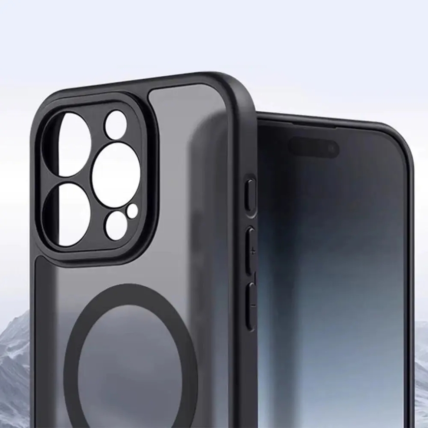 Full Matte Mag phone case with MagSafe support for iPhone 13 Pro black – 5