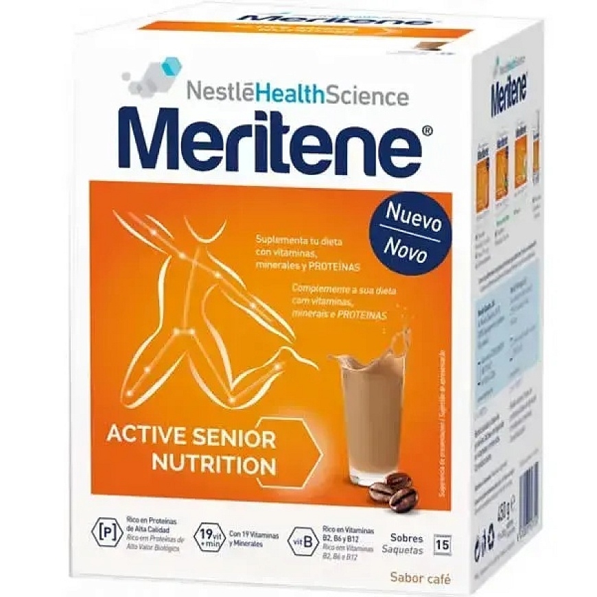 Meritene Напитки Вкуса Кофе Без Кофеина 15 Пакетов