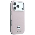 Karl Lagerfeld Grained Choupette Head Metal MagSafe -kuoret iPhone 17 Pro Max / 18 Pro Max - Vaaleanpunainen Karl Lagerfeld Grained Choupette Head Metal MagSafe -kuoret iPhone 17 Pro Max / 18 Pro Max - Vaaleanpunainen