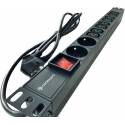 Распределительный щит Conexpro 19" 8x 230V FR, 16A, 1.4м, черный Распределительный щит Conexpro 19" 8x 230V FR, 16A, 1.4м, черный