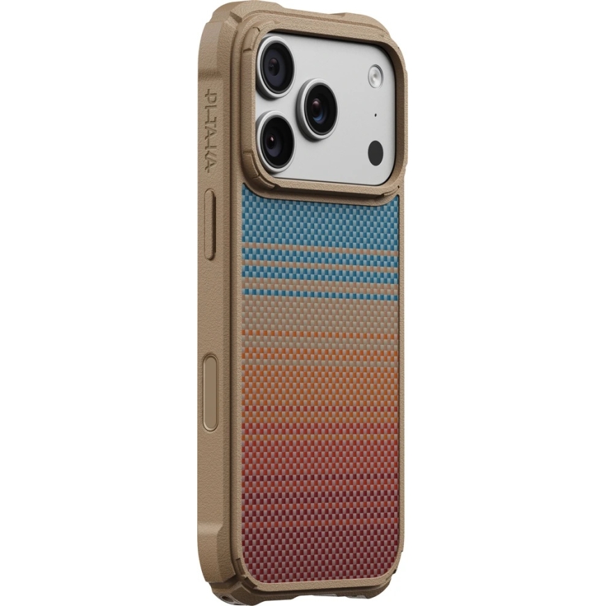Dėklas PITAKA Cairn Case California Dream 01, skirtas iPhone 18 Pro / 17 Pro, saulėlydžio spalvos – 2