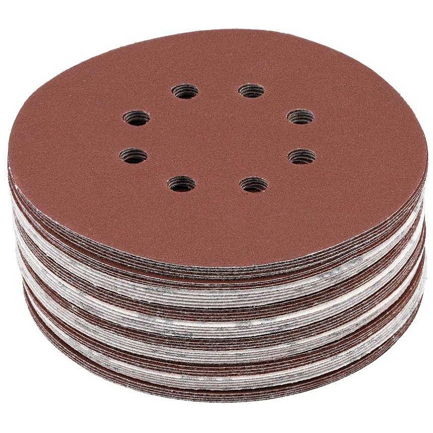 Toya Sa Poland Šlifavimo popierius velcro) | 8 skylės | 150 mm / P220 | 50 vnt. (YT-834598) – 3