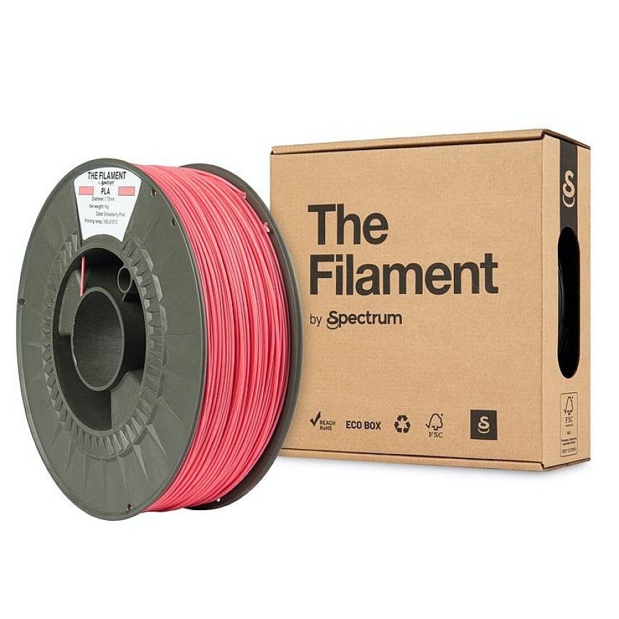Filamentas PLA braškių rožinė 1 kg Filamentai no Spectrum PLA-StrawbPink-1-TF (5905991405177)