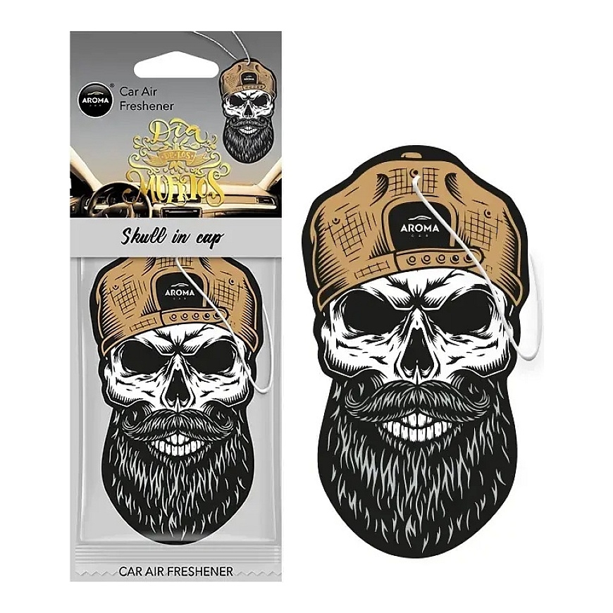 Car air freshener AROMA CAR MUERTOS Skull in a Cap