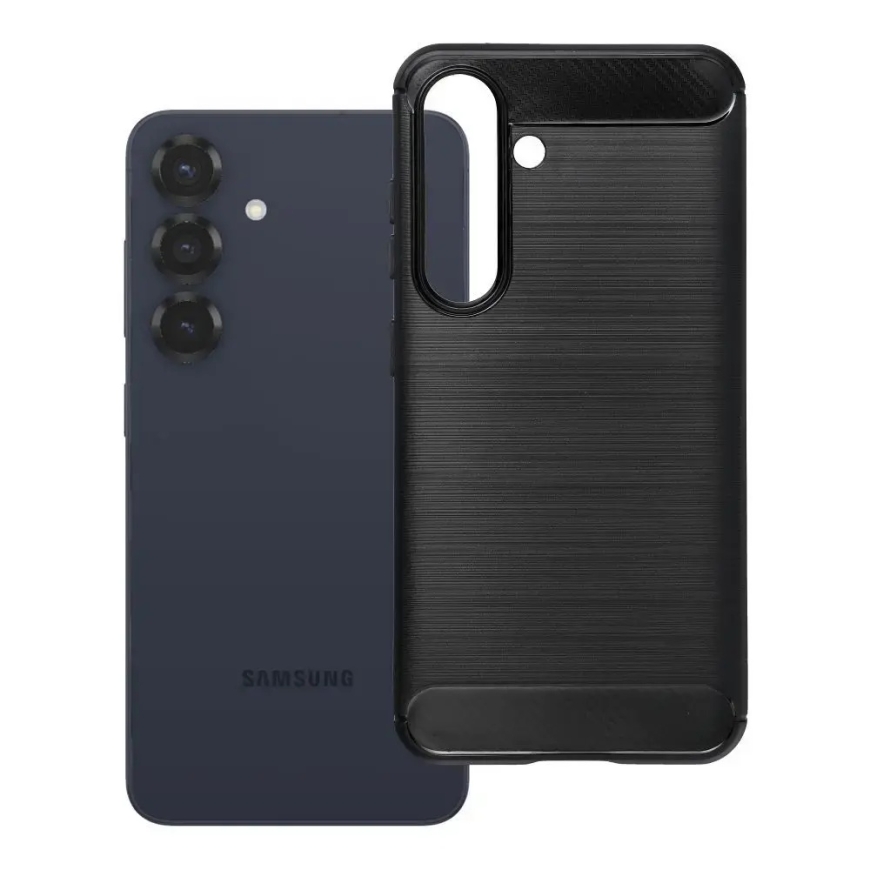 Carbon 2.0 telefono dėklas Samsung Galaxy S25 (S931) juodas