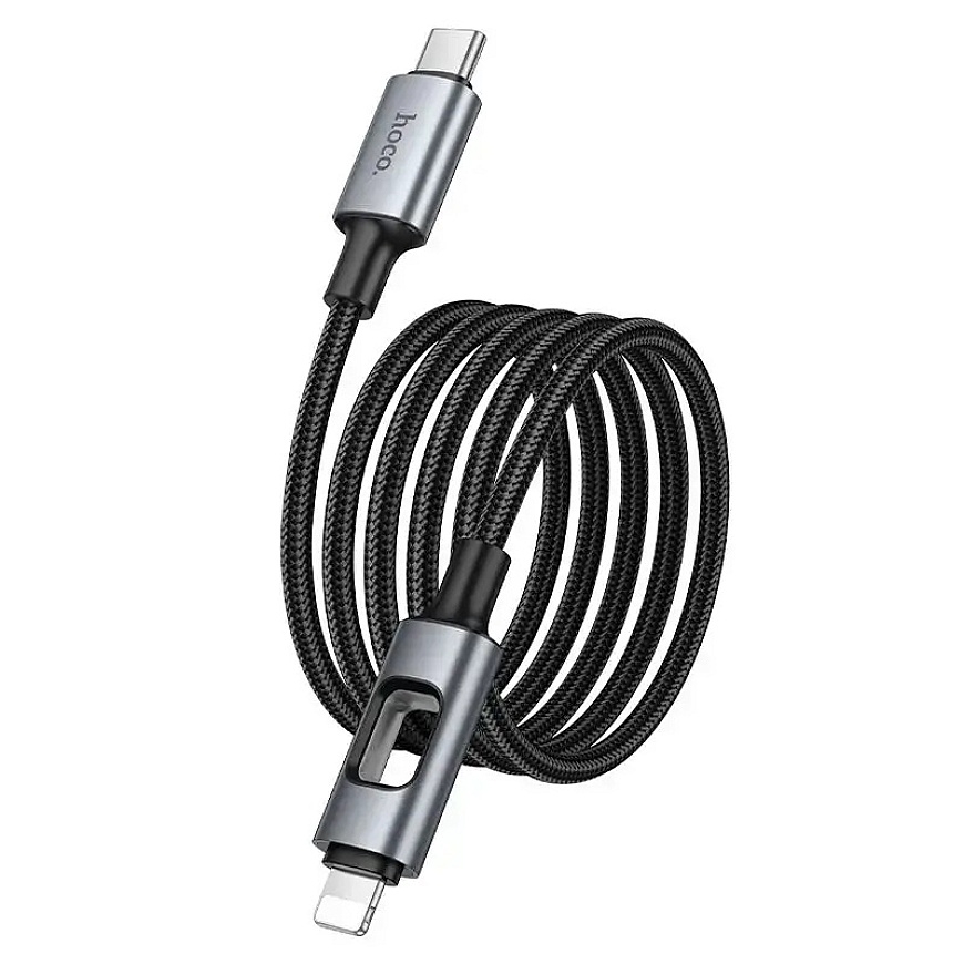 Hoco U144 провод для передачи данных и зарядки | USB-C на Lightning | PD | 27W | с LED дисплеем | 1.2m | чёрный – 3