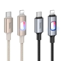 Hoco U144 tiedonsiirto- ja latauskaapeli | USB-C to Lightning | PD | 27W | LED-näytöllä | 1,2 m | musta Hoco U144 tiedonsiirto- ja latauskaapeli | USB-C to Lightning | PD | 27W | LED-näytöllä | 1,2 m | musta