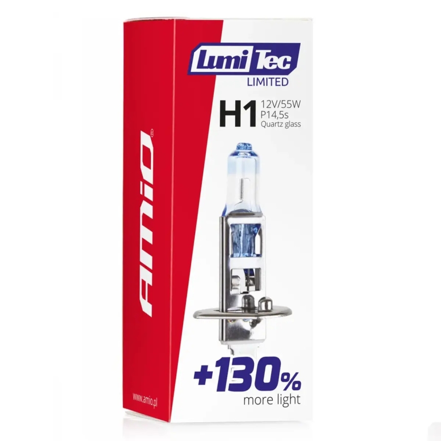 Halogeninė lemputė H1 12V 55W LumiTec LIMITED +130% – 3