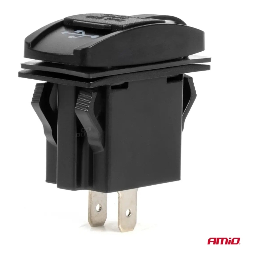 Ūdensizturīgs laivas formas telefona lādētājs ar sarkanu LED apgaismojumu, 2×USB 12/24V AMIO-04228 – 3