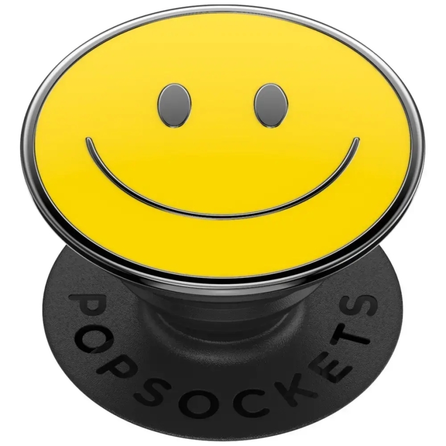 PopSockets PopTop Combo Emalis Būk Laimingas telefono laikiklis ir stovas geltonas – 3
