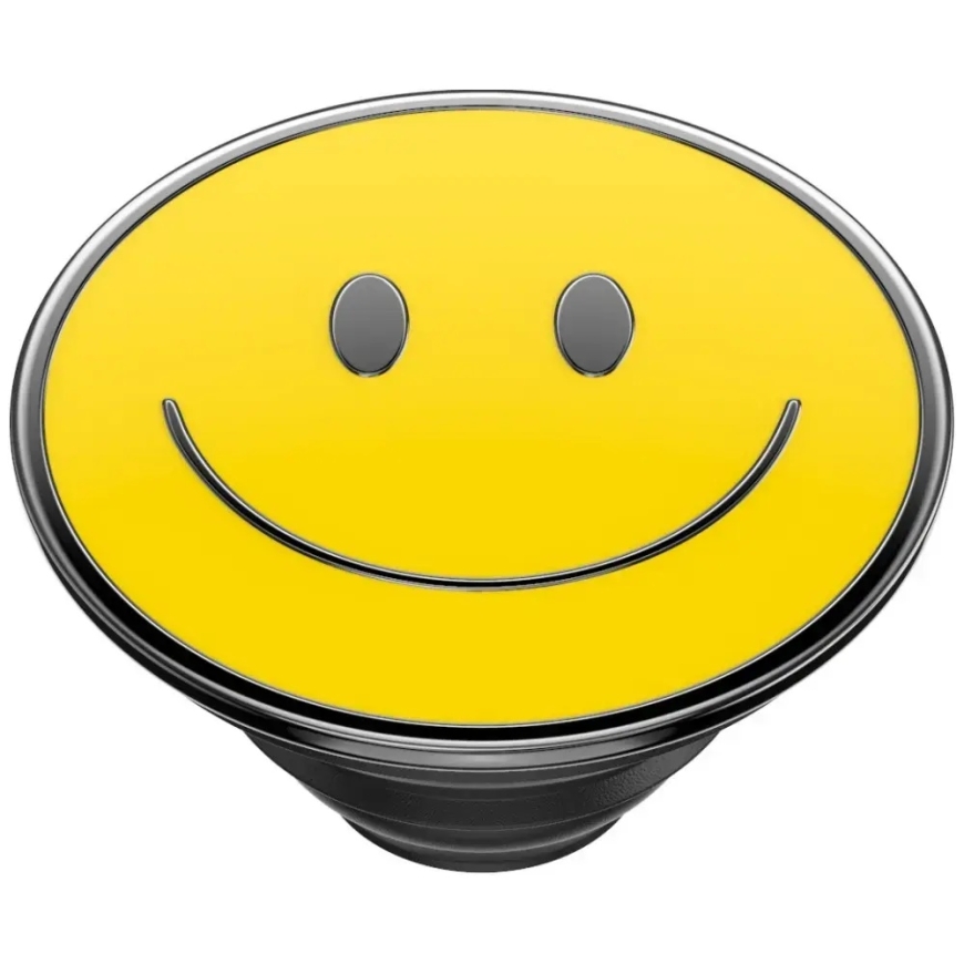 PopSocckets PopTop Combo Enamel Be Happy phone grip and stand yellow – 4