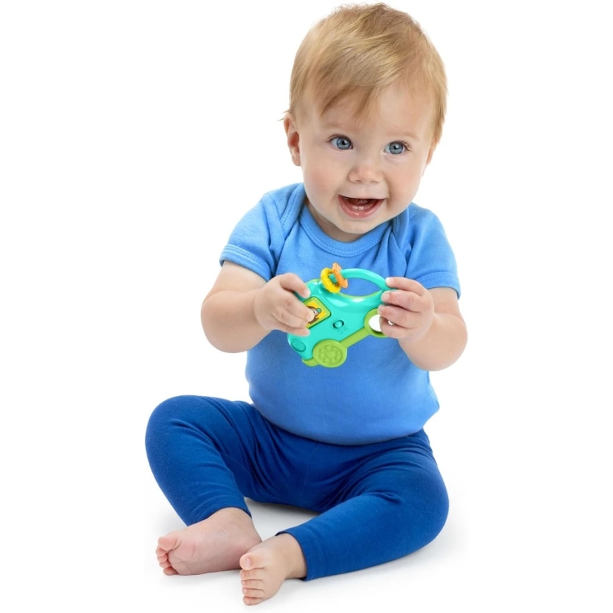 BRIGHT STARTS Interactive Toy Take a Long Toy Safari Driver, 16889 – 2
