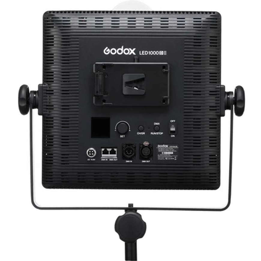 LED Video Lighting - Godox LED1000 Daylight Duo Panel Kit (2x 1000W, 5600K, 4400 Lux)