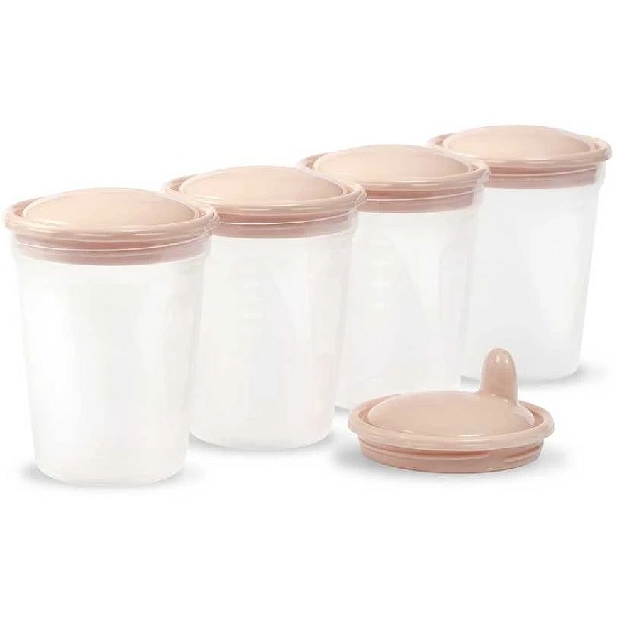 Baby Ono BabyOno breast milk juice food containers 4pcs 200 ml creamy 1028/01