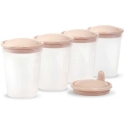 Baby Ono BabyOno äidinmaidon mehun ruoka-astiat 4kpl 200 ml kerma 1028/01 Baby Ono BabyOno äidinmaidon mehun ruoka-astiat 4kpl 200 ml kerma 1028/01