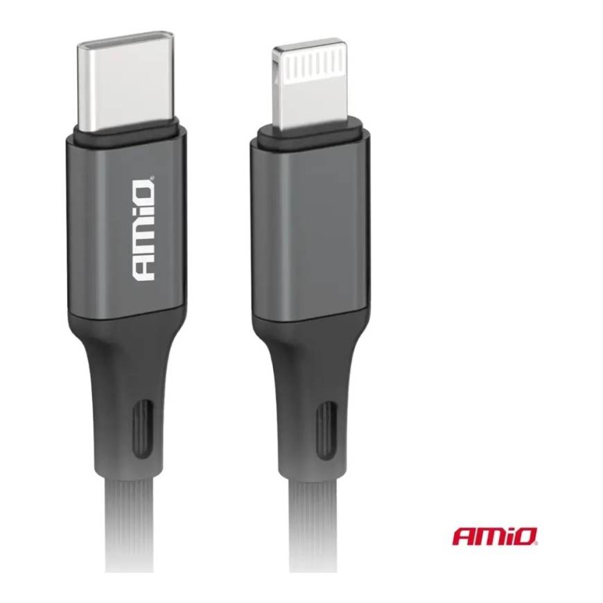 AMiO AMIO-03904 data transfer and charging cable | USB-C to Lightning | 20W | 1m – 3