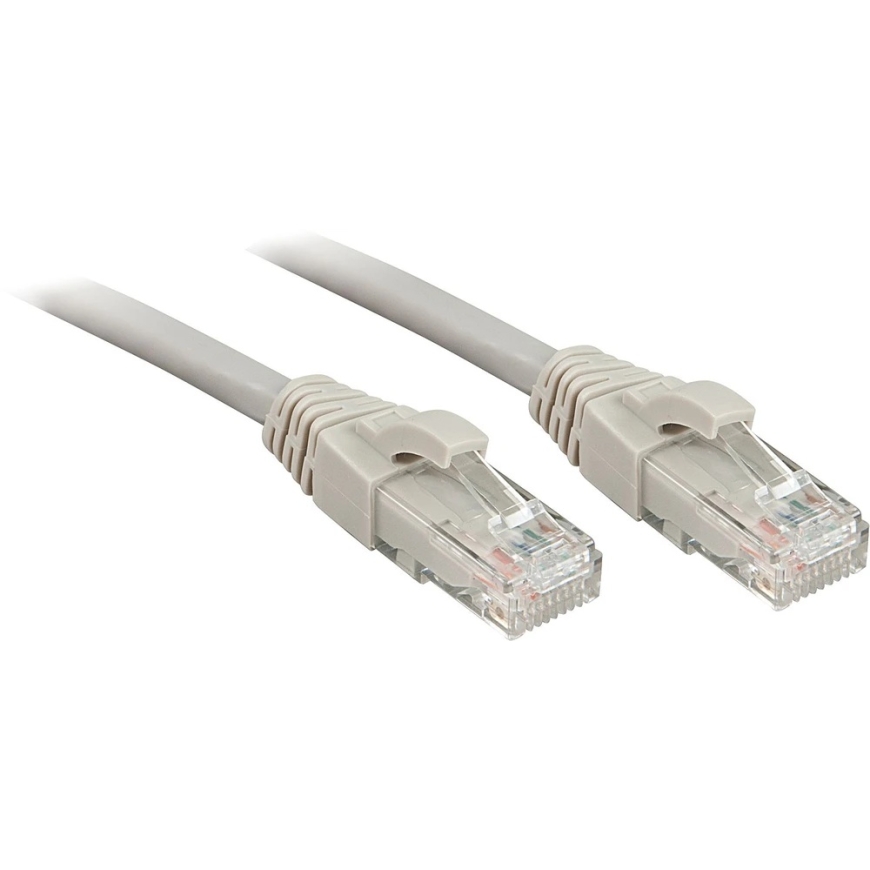 Сетевой кабель - LINDY Cat.6 U/UTP LSZH Сетевой кабель, RJ45, M/M, 250МГц, 26AWG, 10 м, Серый – 4