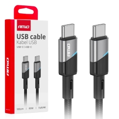 AMiO AMIO-03926 data transfer and charging cable | USB-C to USB-C | 60W | 1m
