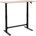 Home4You Rakstāmgalda „ERGO“ ar regulējamu augstumu 120x60xH70–115 cm, ozols/melns Home4You Rakstāmgalda „ERGO“ ar regulējamu augstumu 120x60xH70–115 cm, ozols/melns