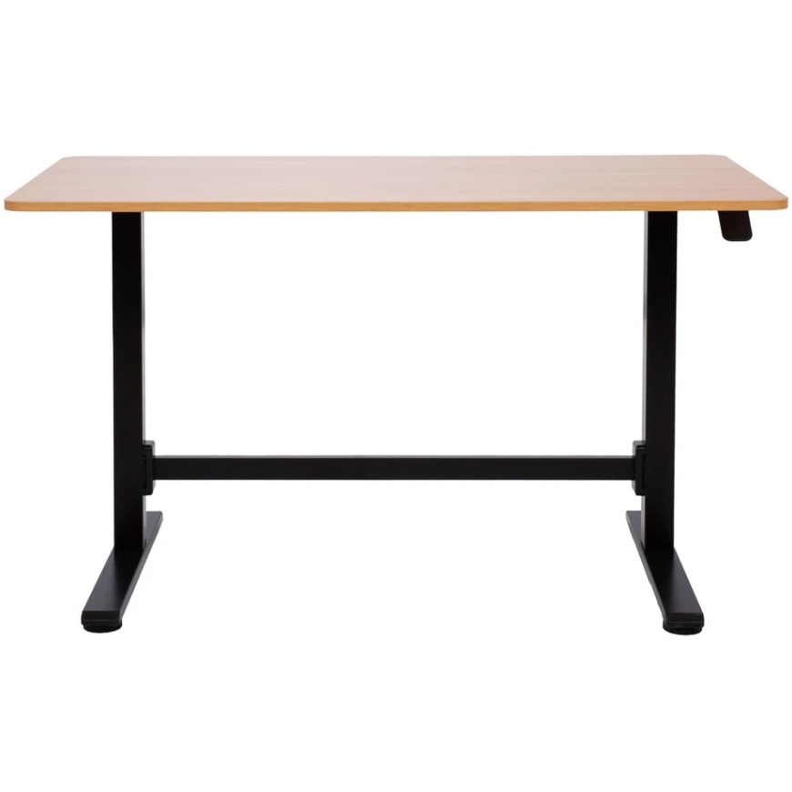 Home4You Rašomasis stalas „ERGO“ su reguliuojamu aukščiu 120x60xH70–115 cm, ąžuolas/juoda – 5