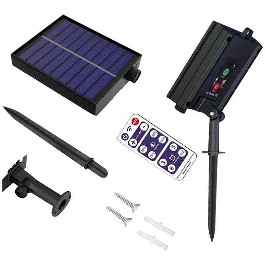 V-tac 10x0.5W LED light string, 3000K, 12m, with solar battery and remote control – 5