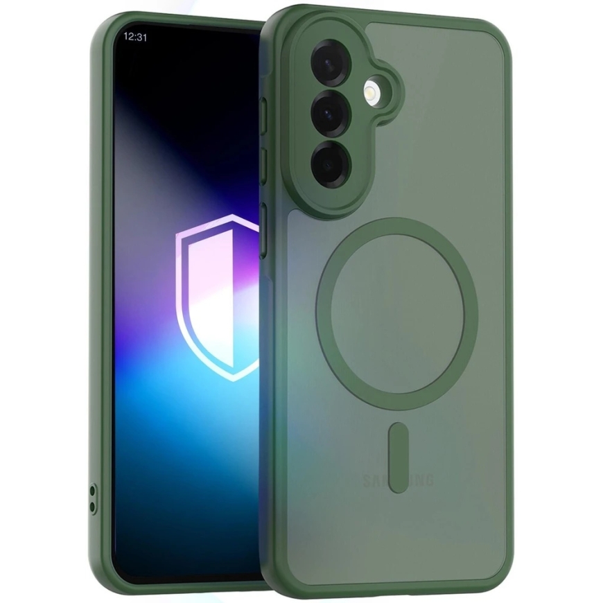Dėklas 3MK Misty MagCase do Samsung Galaxy A37 žalia – 2