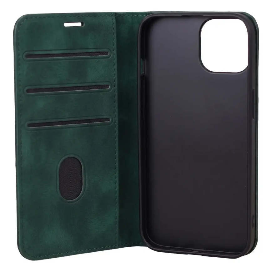 Smart Suede book type phone case for Samsung Galaxy A16 5G (A166) green – 3