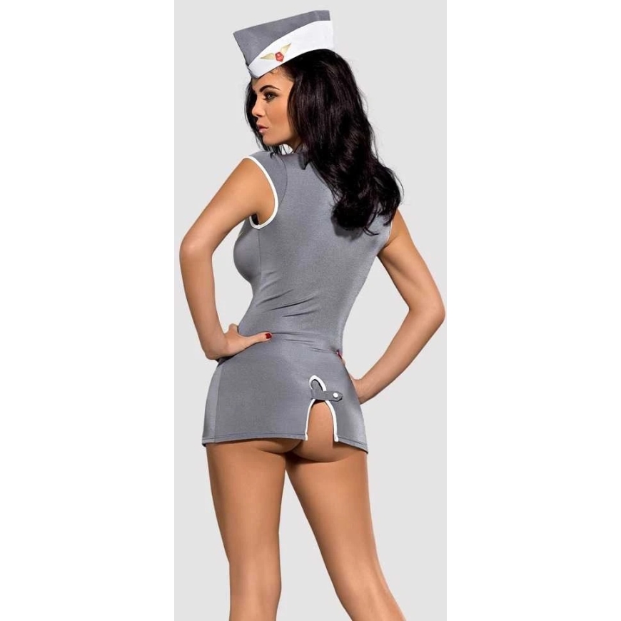 Obsessive - Stjuardessiasu Harmaa S/M – 3