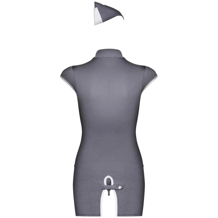 Obsessive - Stewardess Costume Grey S/M – 5